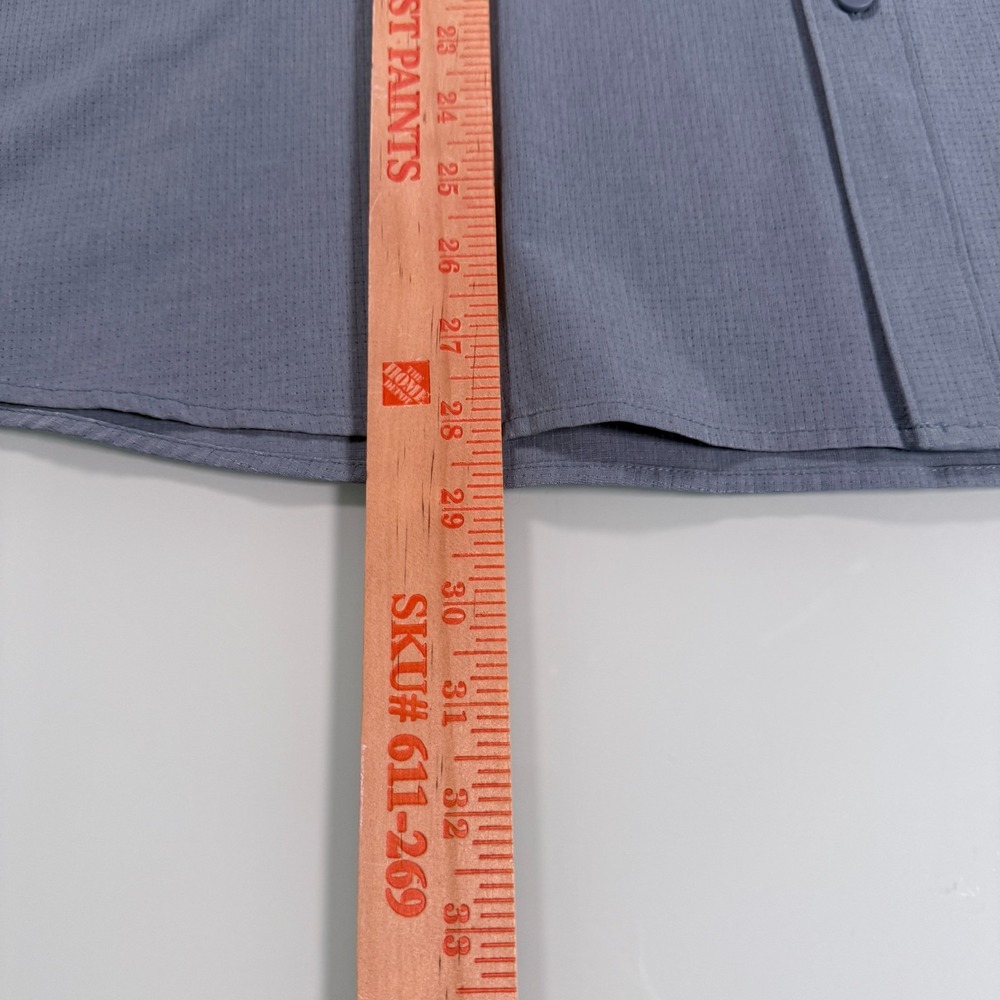 FLX Urban Commuter Performance Long Sleeve Tech Shirt Mens Slate Blue - XXL Slim - Picture 9 of 11